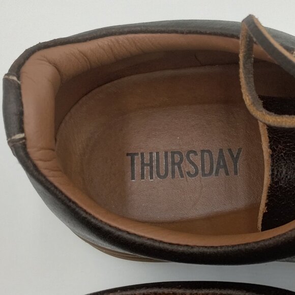 Thursday Everyday Cacao Premier Low Top Sneaker Dark Brown Size 10.5 - Picture 7 of 13